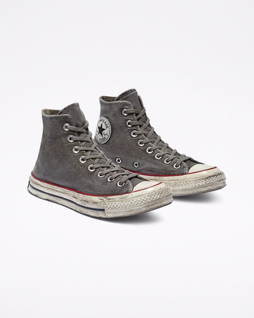 Tenisi Inalti Dama Converse Chuck 70 Smoked Panza Albi | RO WVDAJ093